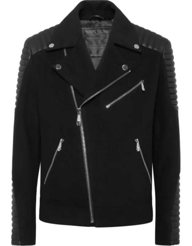 Wool Biker Jacket