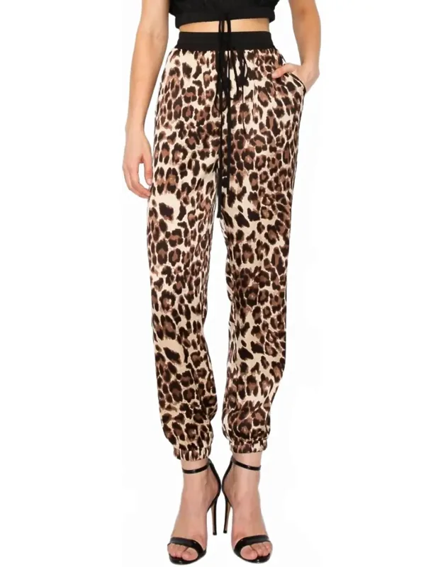 Leopard Joggers