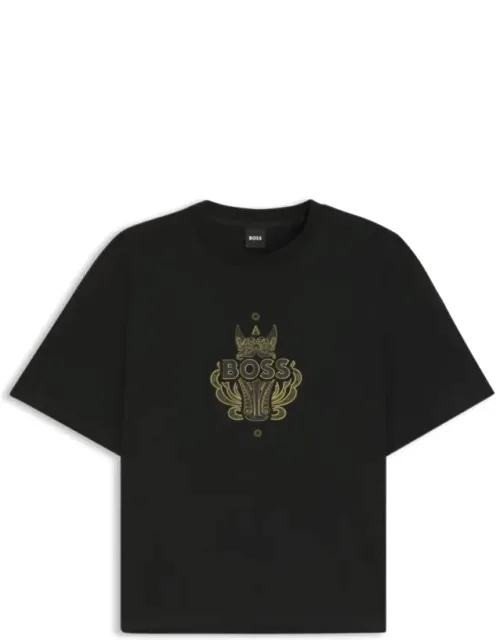 _logo-artwork T-shirt In Cotton Jersey, Soft Cotton_