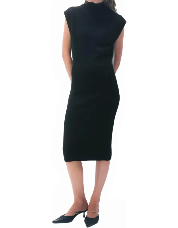 Cashmere Sleeveless Midi Dress