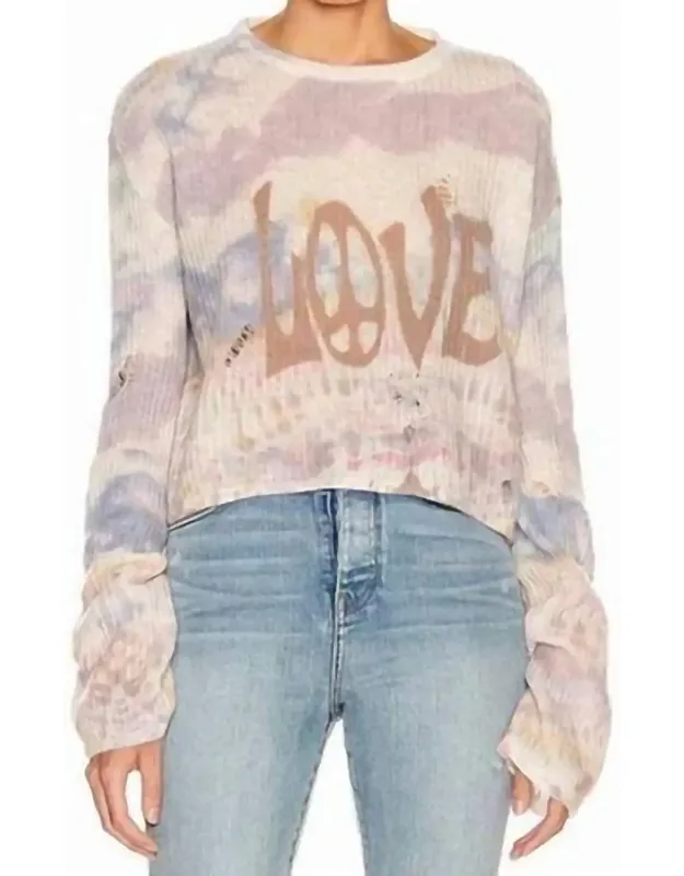 Tie Dye Love Sweater