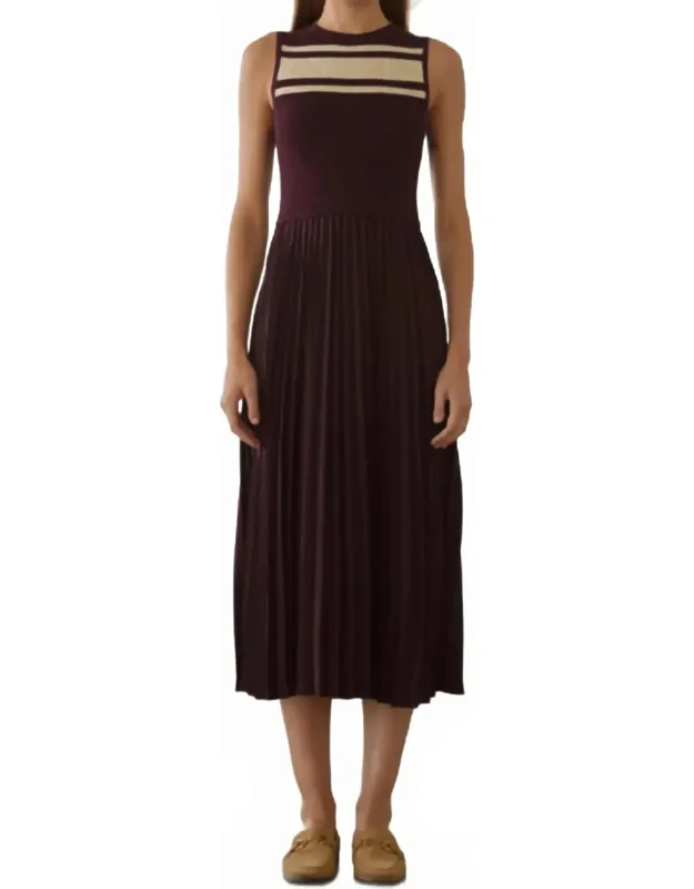 Pleated Midi Dress