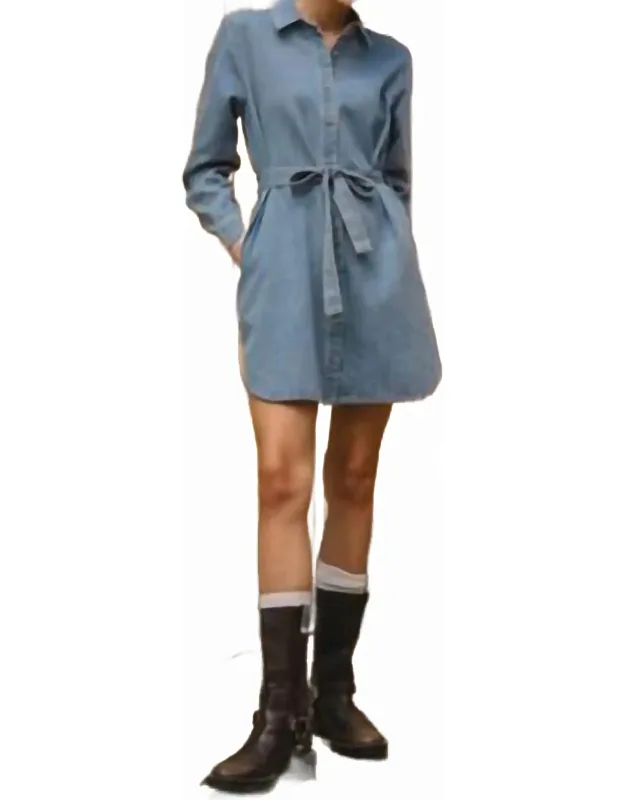 Urban Button Down Shirt Mini Dress