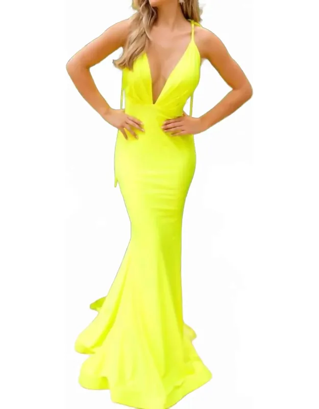 V Neck Long Dress