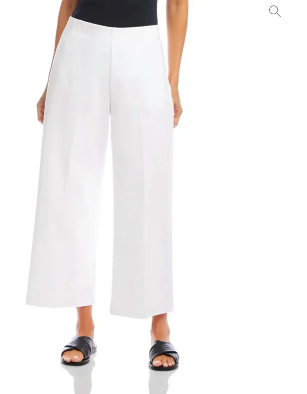 Cropped Wide Leg Pants