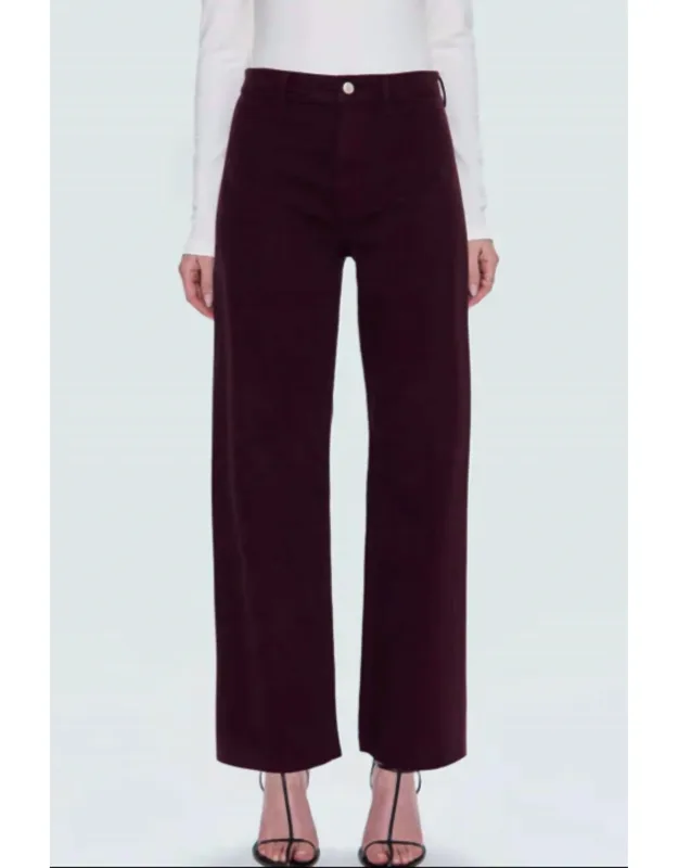Penny High Rise Wide Leg Jeans With 12" Rise And Ultra Wide Leg