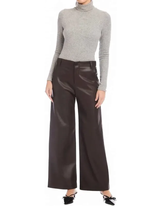 Faux Leather Pants