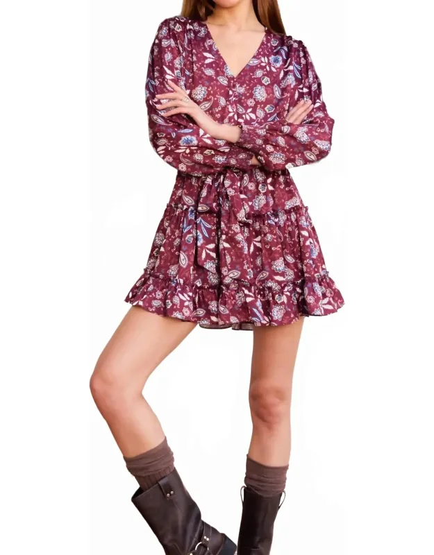 Boho Floral Mini Dress