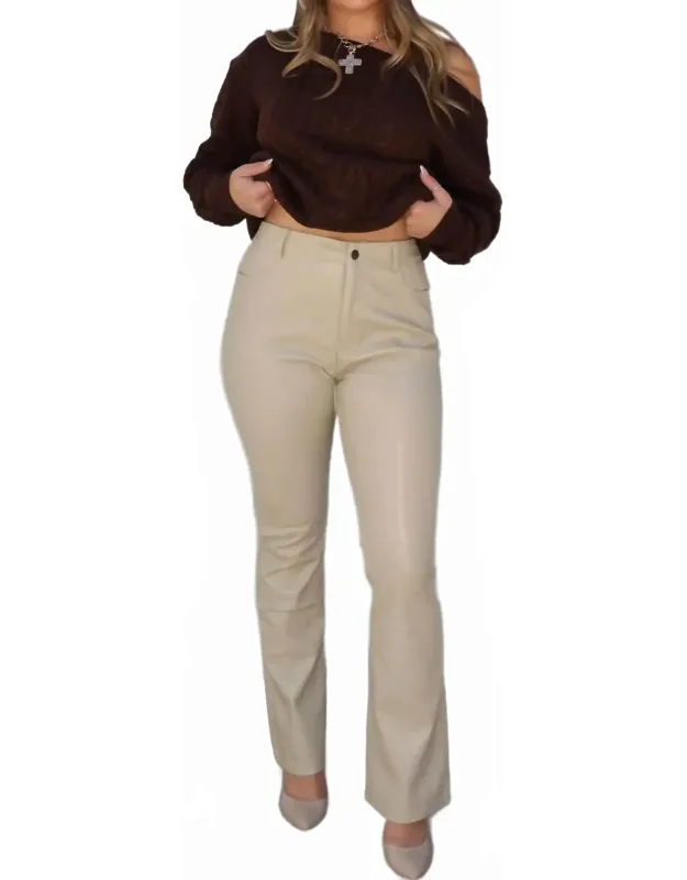 Lenora Vegan Leather Pants