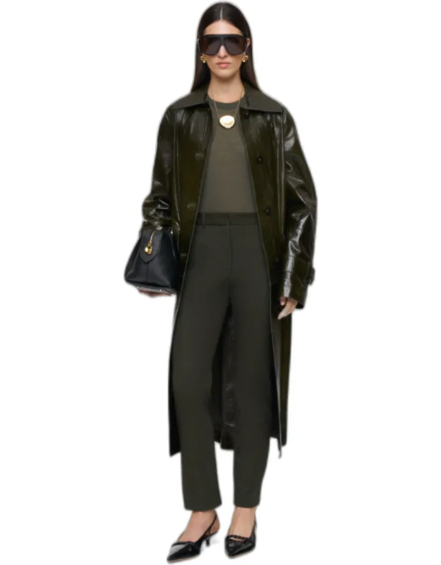 Long Gabardine Stretch Trousers