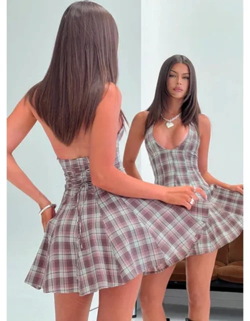 Out Of Nowhere Halter Mini Dress