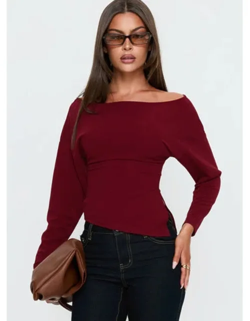 Cieara Off Shoulder Long Sleeve Top
