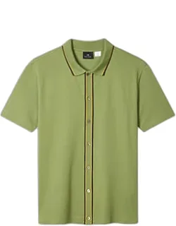 Button-through Polo Shirt