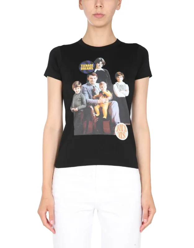 Raf Simons Front "family Portrait" Print Regular Fit 100% Cotton