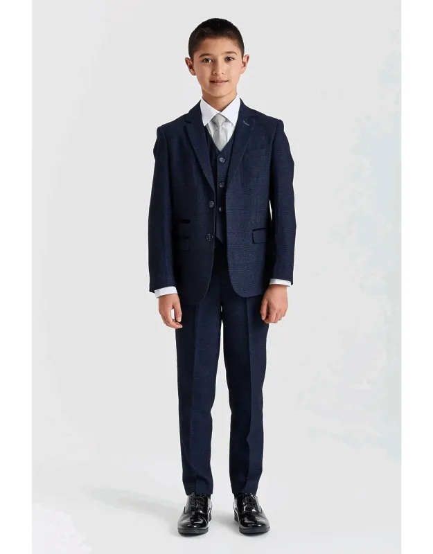 3 Piece Prince Of Wales Checked Suit