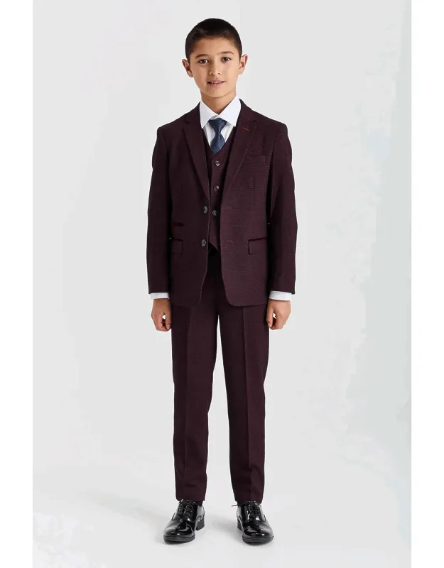 3 Piece Prince Of Wales Checked Suit