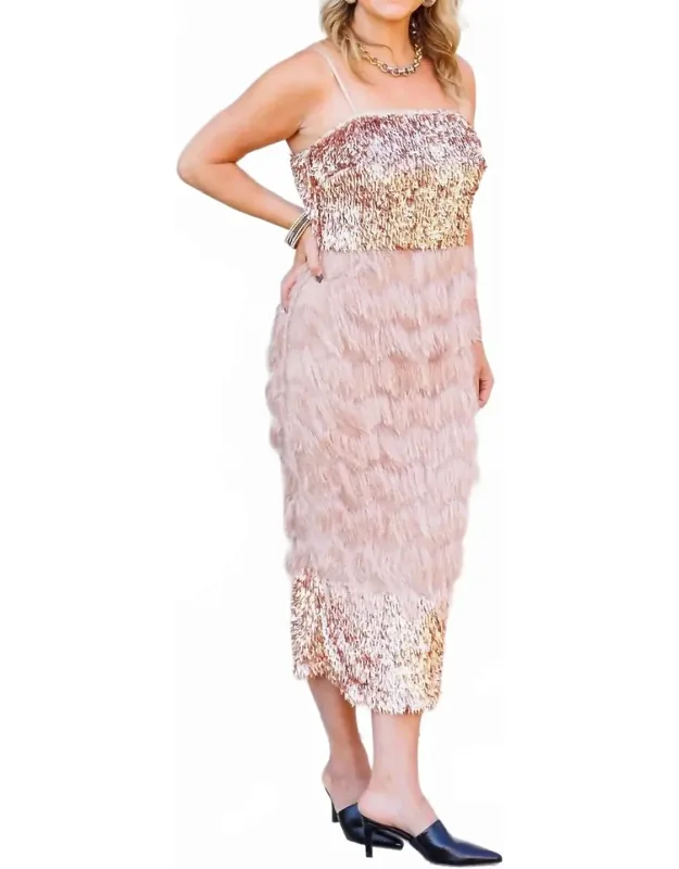 Sequin Fringe Dress