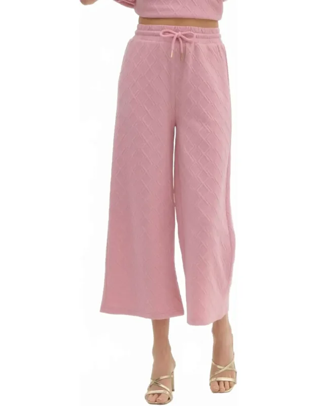 Diamond Textured Pants