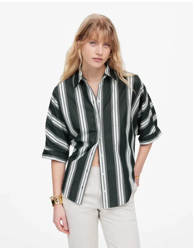 Shirt With Pleated Sleeves