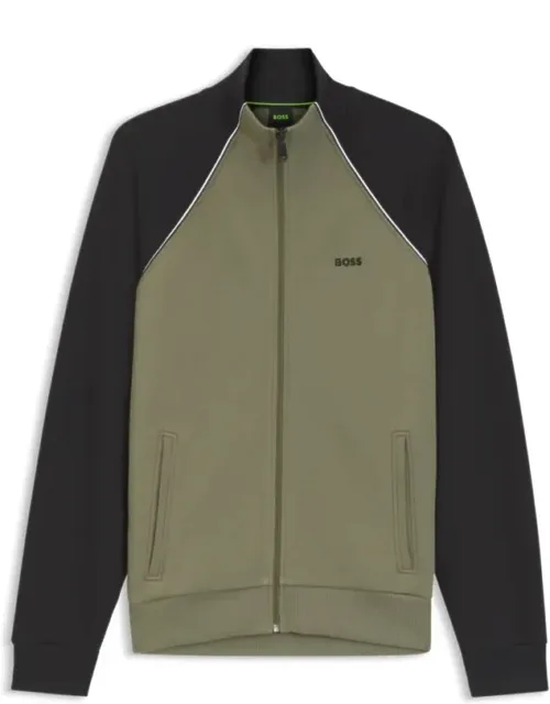 Contrast-piping Sweatshirt