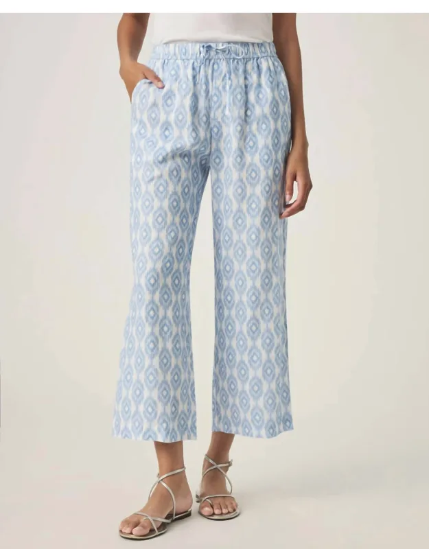 Ikat Crop Wide Leg Pants
