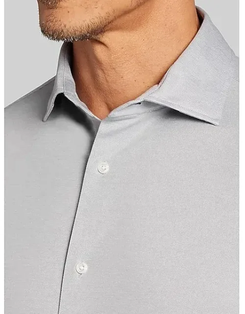 Modern Fit Knit Button Up Shirt