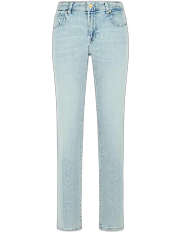 Calie Straight Cotton Blend Jeans