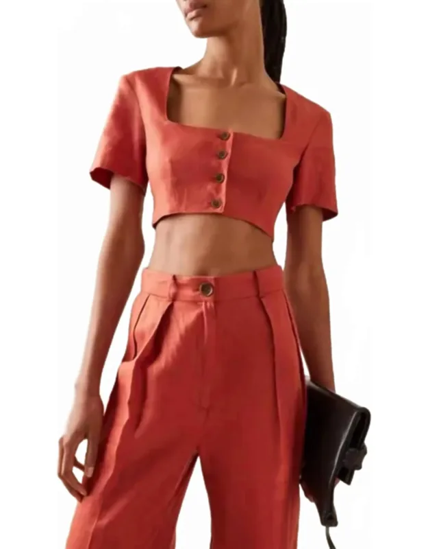 Apron Crop Top
