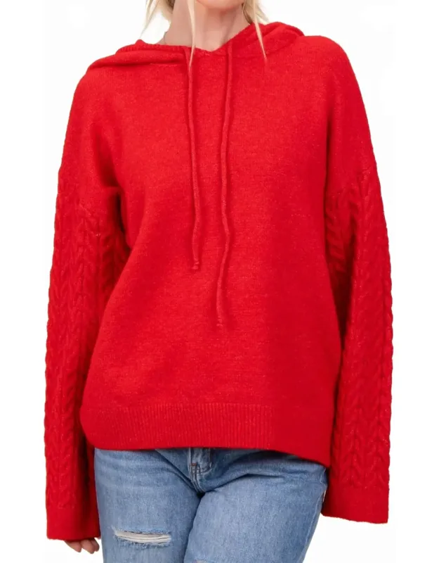 Pullover Knit Hoodie