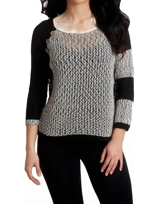 Crochet Three Quarter Sleeve Top