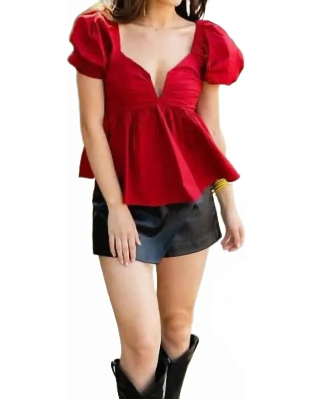Puff Sleeve Top