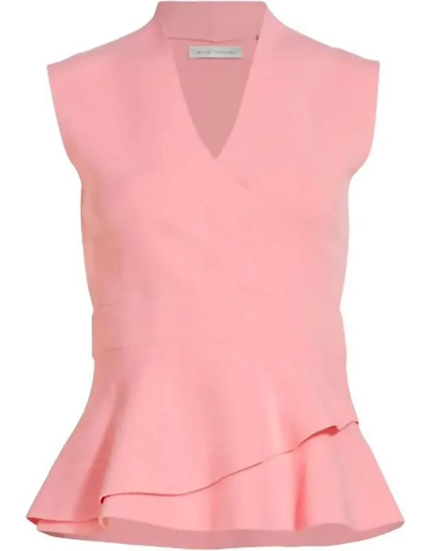 Maya Surplice Peplum Top