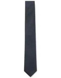 Micro-pattern Tie In A Silk Blend