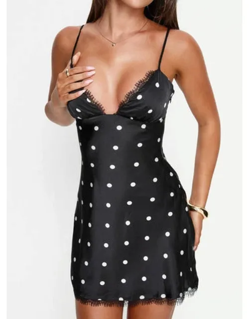 Margareta Lace Trim Mini Dress