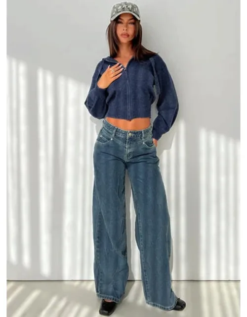 Relaxed Low Rise Jeans