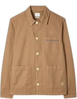 Cotton-twill 'stitch Stripe' Work Jacket