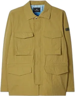 Khaki Cotton-blend Field Jacket