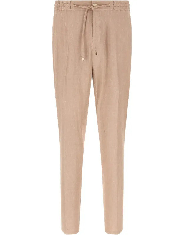 Flamed Linen Joggers