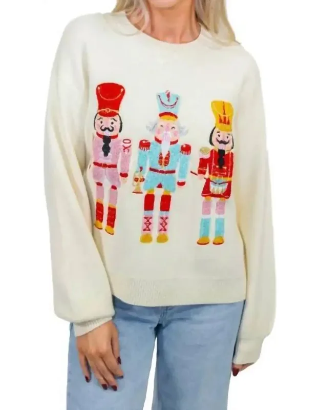 Whimsy Nutcracker Crewneck Sweater