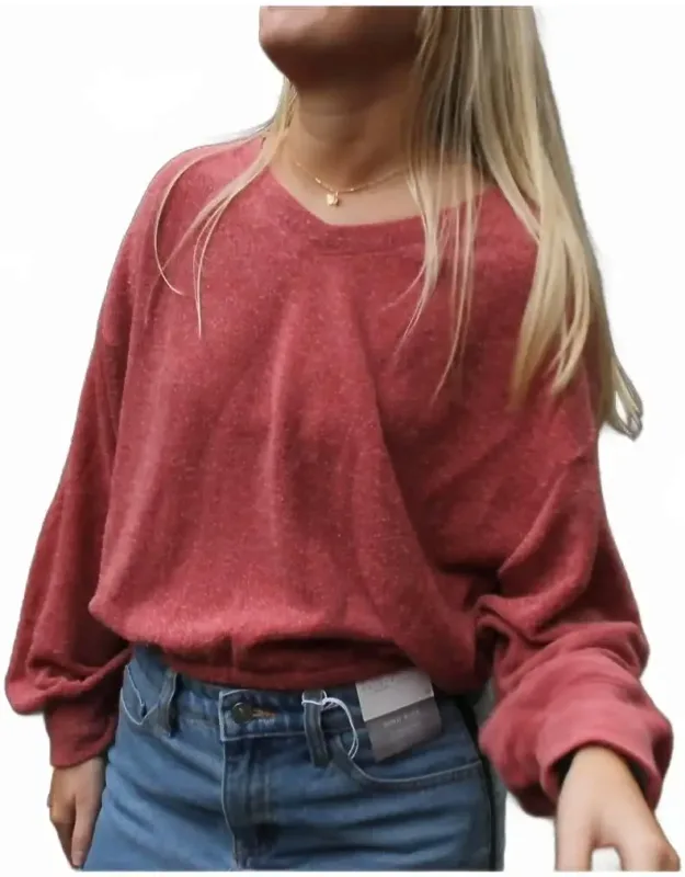 V-neck Pullover Sweater