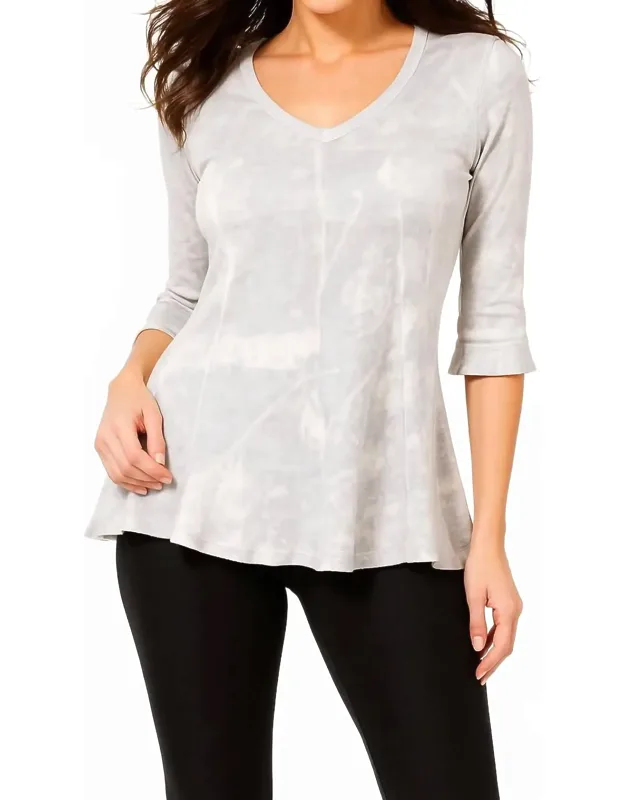 Bleach Linen Asymmetrical Tunic