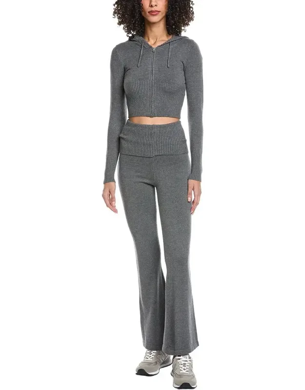 2pc Sweater & Flare Pants Set