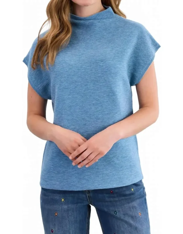 Ottoman Cap Sleeve Sweater