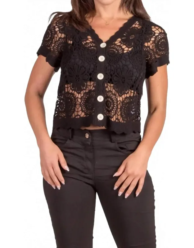 Diletta Crochet Cardigan