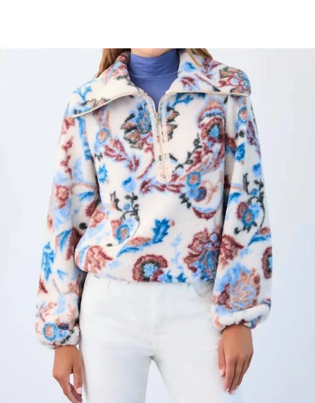 1/2 Zip Sherpa Popover Jacket