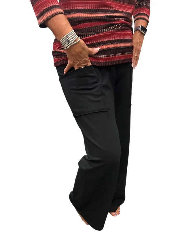 Wide Leg Pocket Pants