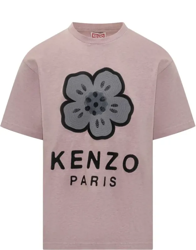 Floral Print T-shirt With Logo