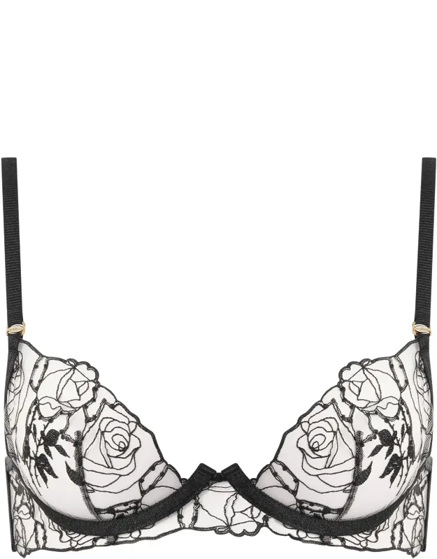 Rosalie Embroidered Plunge Bra