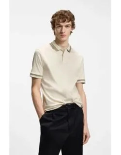 Contrast-tipping Slim-fit Polo Shirt In Mercerised Cotton