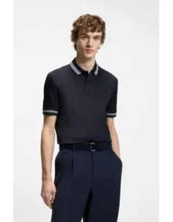 Contrast-tipping Slim-fit Polo Shirt In Mercerised Cotton